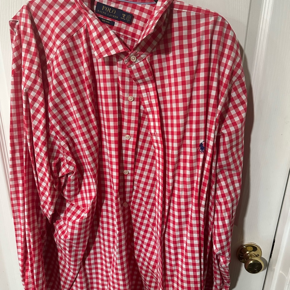Polo by Ralph Lauren Red and White Gingham Shirt